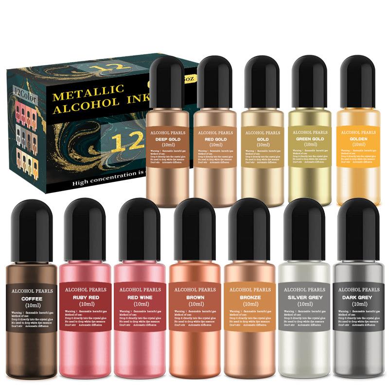 Resin Pigment Set - 1 Zestaw pigmentów żywicznych Zestaw atramentów