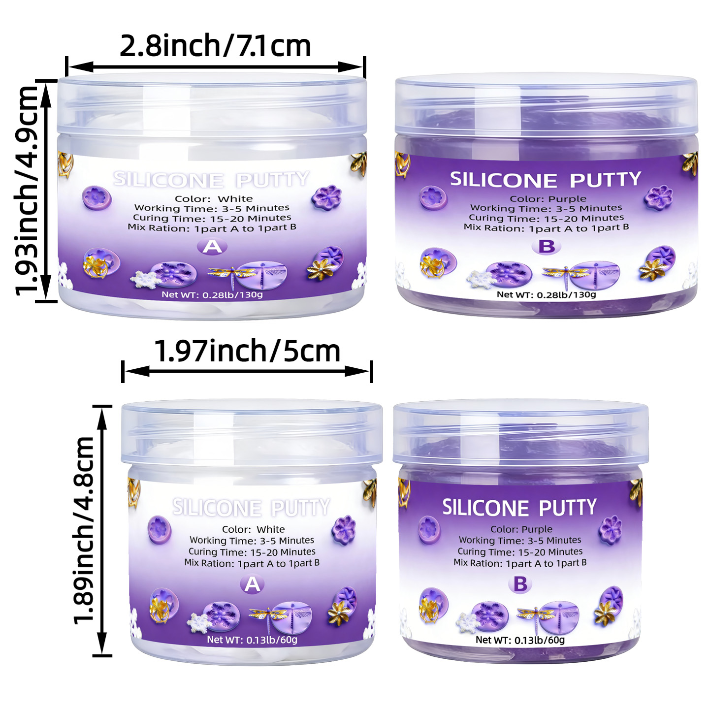 Resin Craft Kit - Silikonowy szpachlówka - Elastyczny zestaw do