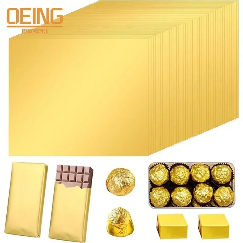 Gold Foil Flakes - 100 SZTUK Duże opakowania na batoniki