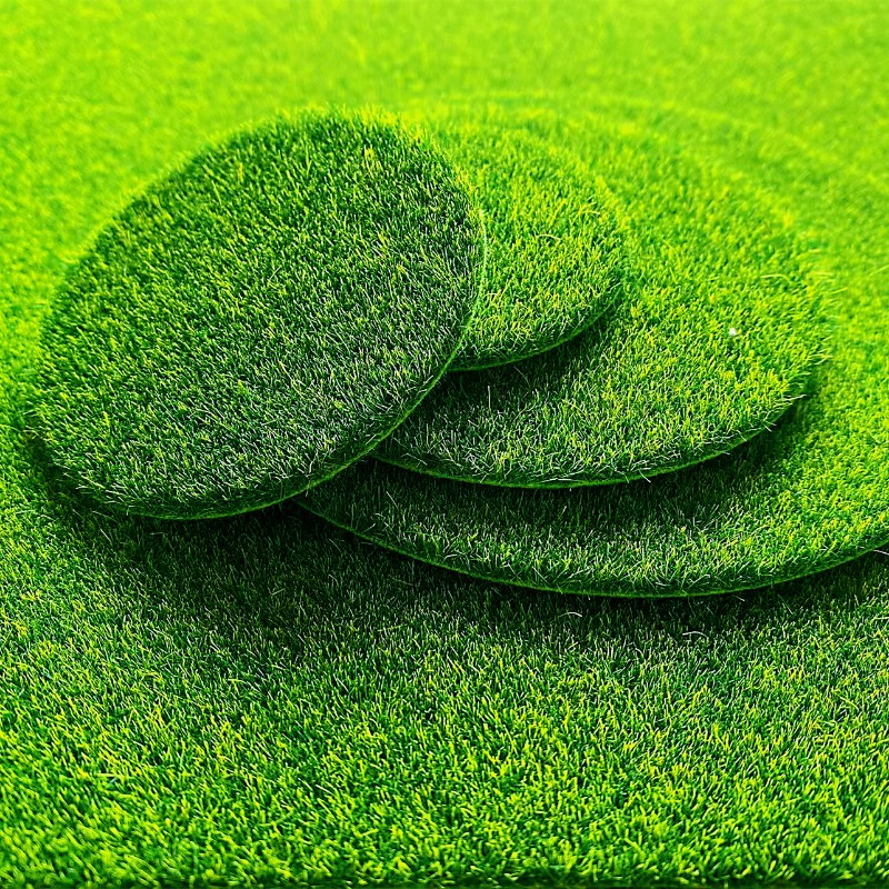 Terrarium Moss Art - 5/10 szt. Okrągły Sztuczny Mech Sztuczna