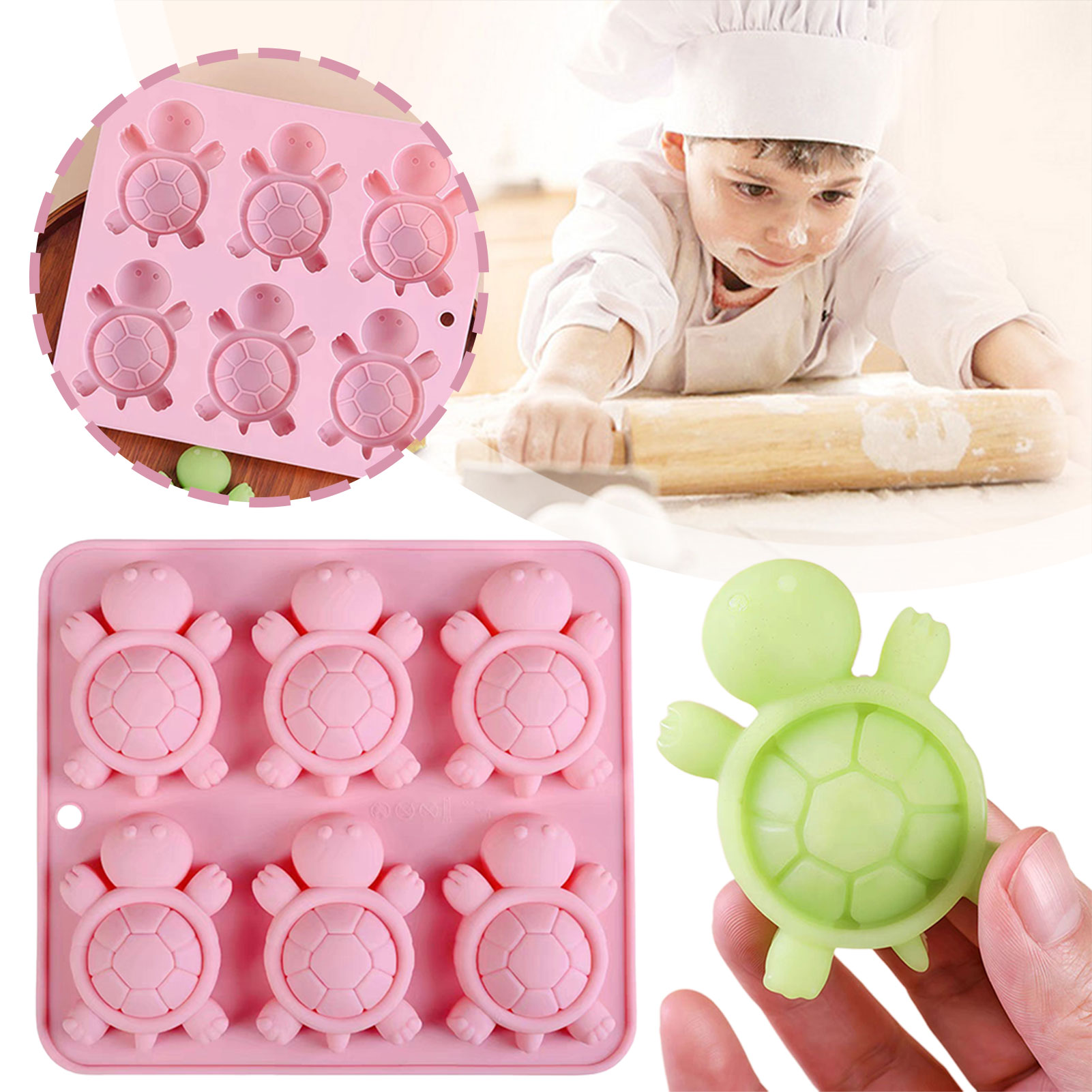 Silicone Mold Tray - Żłwie lodowe taca 3d żłwie morskie