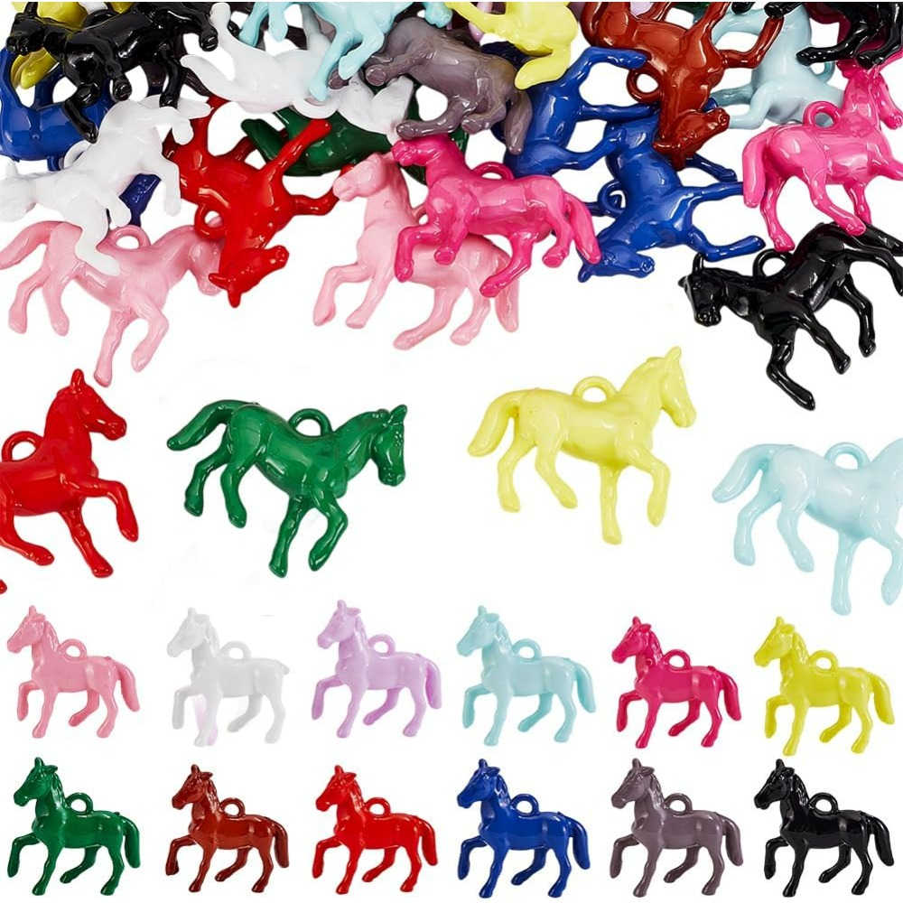 Resin Craft Kit - 48 szt. Nieprzezroczyste Akrylowe Zawieszki 12