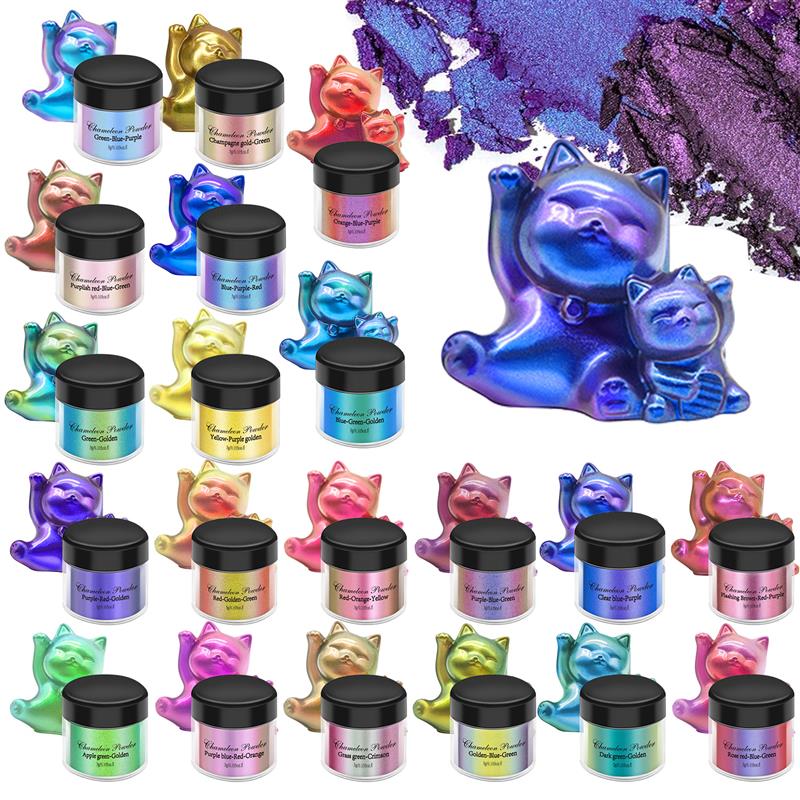 Resin Pigment Set - 3g lustro kameleony żywicy Pigment brokat