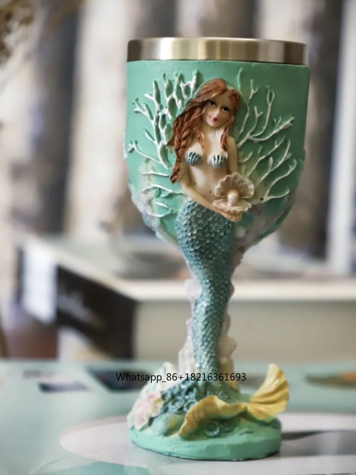 Crafting Resin - Trójwymiarowa grawerowana, ręcznie malowana, artystyczna kielichowa