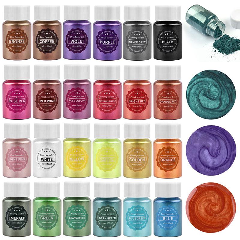 Resin Pigment Set - 10ml żywica epoksydowa Pigment wypełniacz perłowy