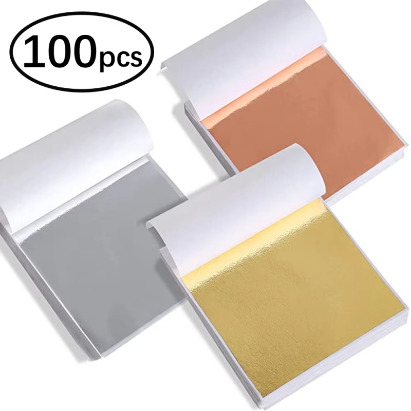 Gold Foil Flakes - 100 szt. Imitacja złota, srebra, miedzi,