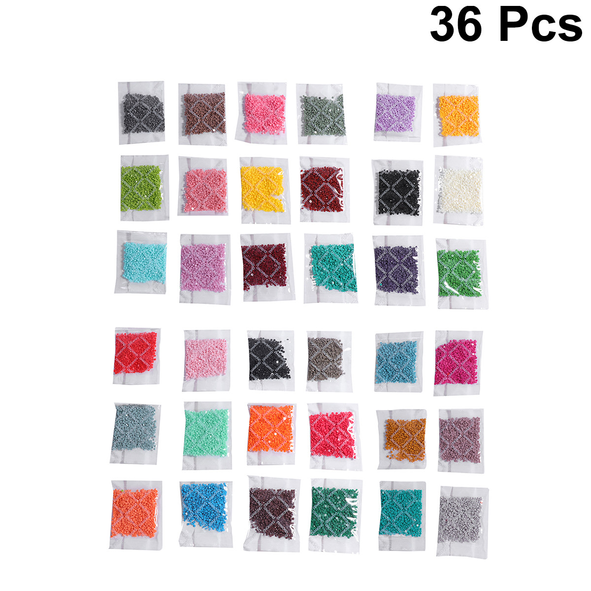 Resin Craft Kit - 36 szt. Okrągłe diamentowe zestawy żywicznych