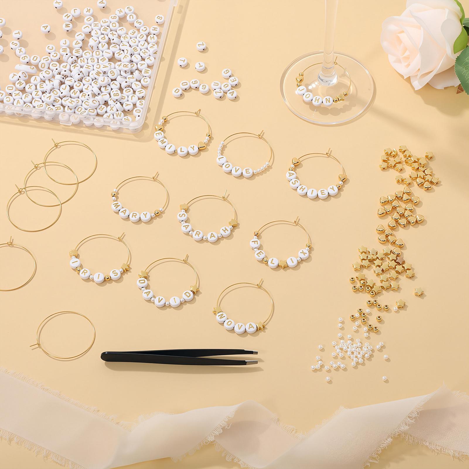Ozdoby do kieliszków z koralik – Resin Crafts Diy recenzja i cena