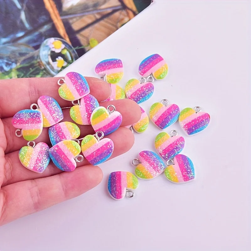 10 szt. Kolorowe zawieszki z ż – Resin Crafts Diy recenzja i cena