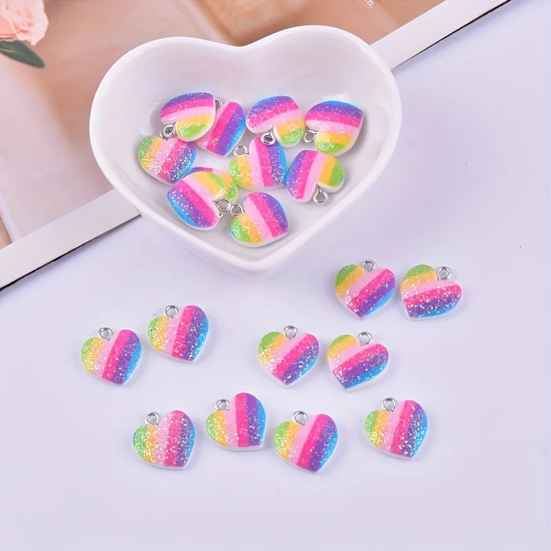 10 szt. Kolorowe zawieszki z ż – Resin Crafts Diy recenzja i cena