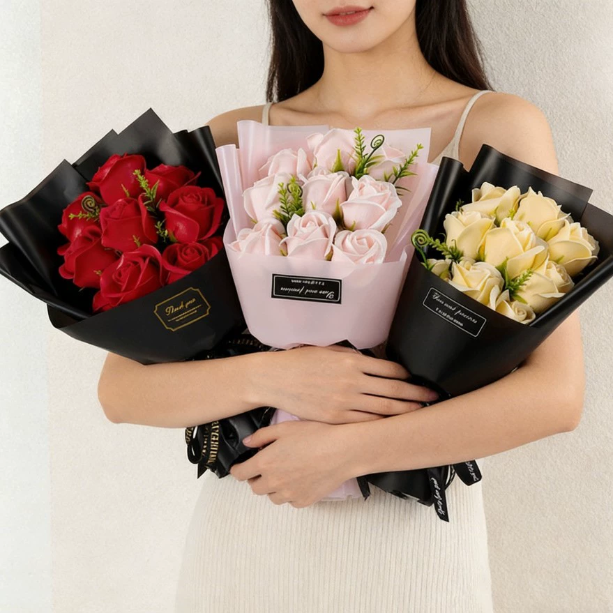 Bukiet z 9 sztucznych róż z my – Dried Flower Bulk recenzja i cena