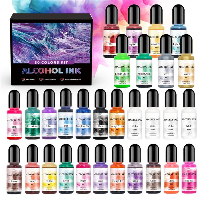 1 zestaw Art Ink Zestaw pigmen – Resin Dye Alcohol recenzja i cena