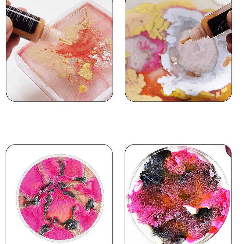 1 zestaw Art Ink Zestaw pigmen – Resin Dye Alcohol recenzja i cena