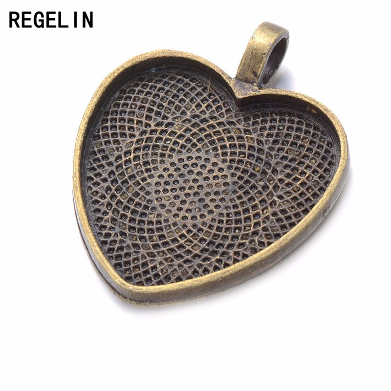 REGELIN serca Cabochons ustawi – Bezels Set Pendant recenzja i cena