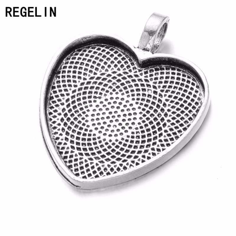 REGELIN serca Cabochons ustawi – Bezels Set Pendant recenzja i cena