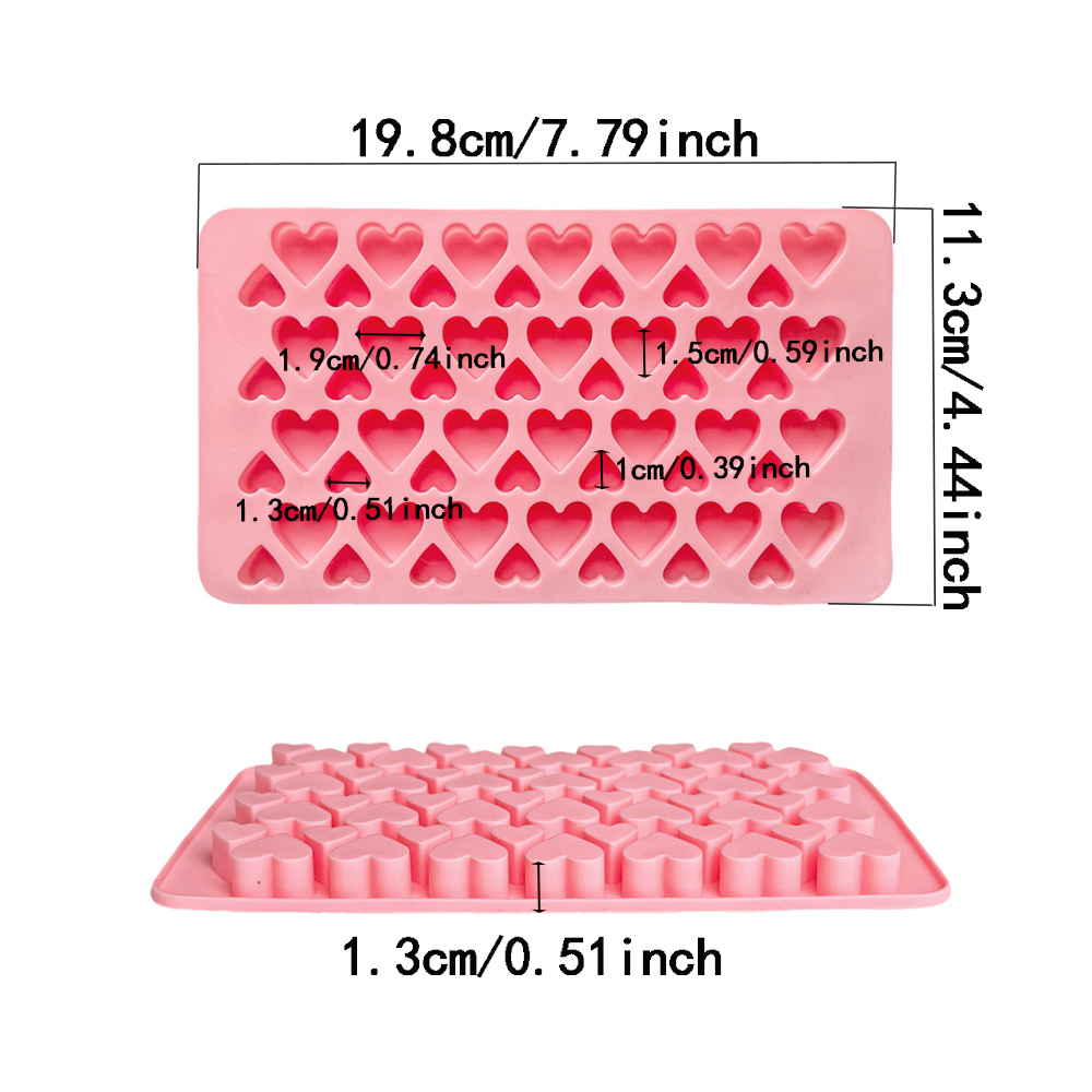 56 wgłębień w kształcie serca  – Silicone Mold Tray recenzja i cena