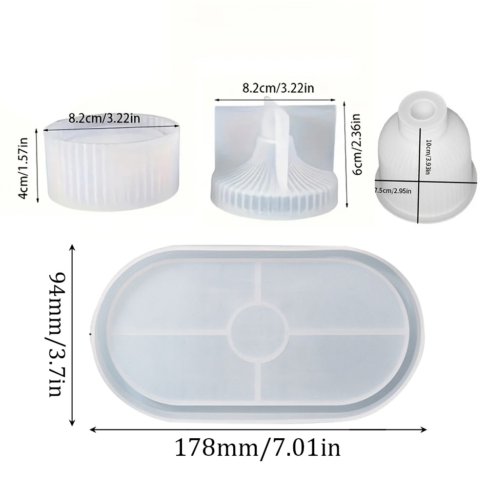 4 szt. Silikonowe Formy Owalne – Silicone Mold Tray recenzja i cena