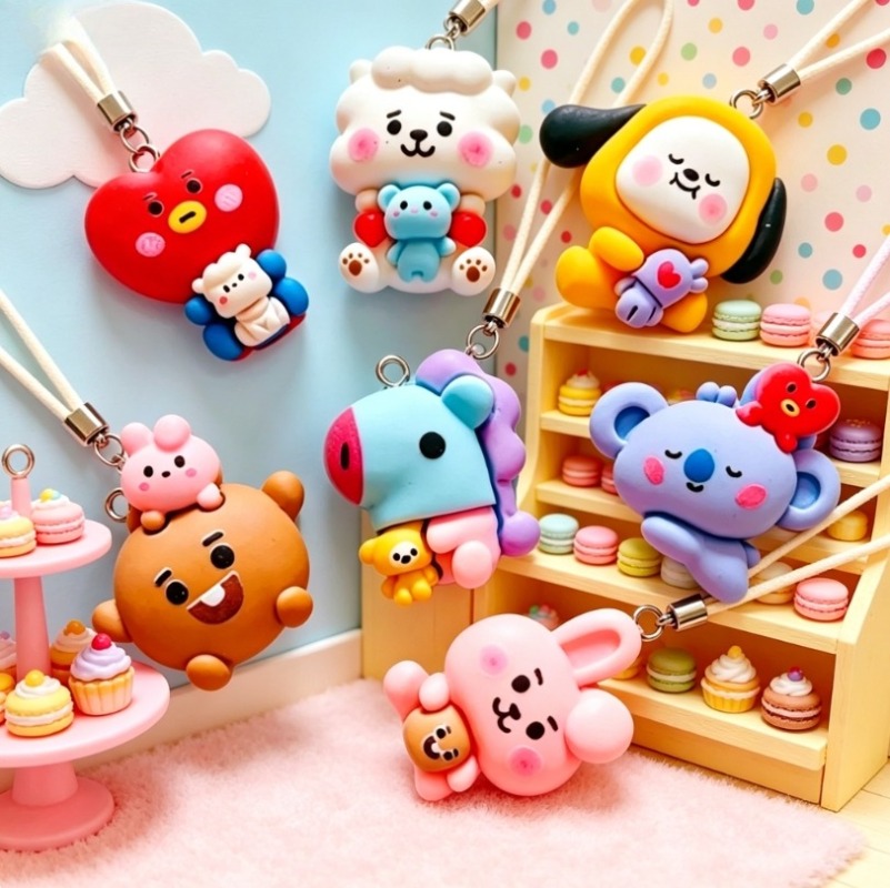 7 szt. BT21 Żywiczne Charmsy z – Resin Crafts Diy recenzja i cena