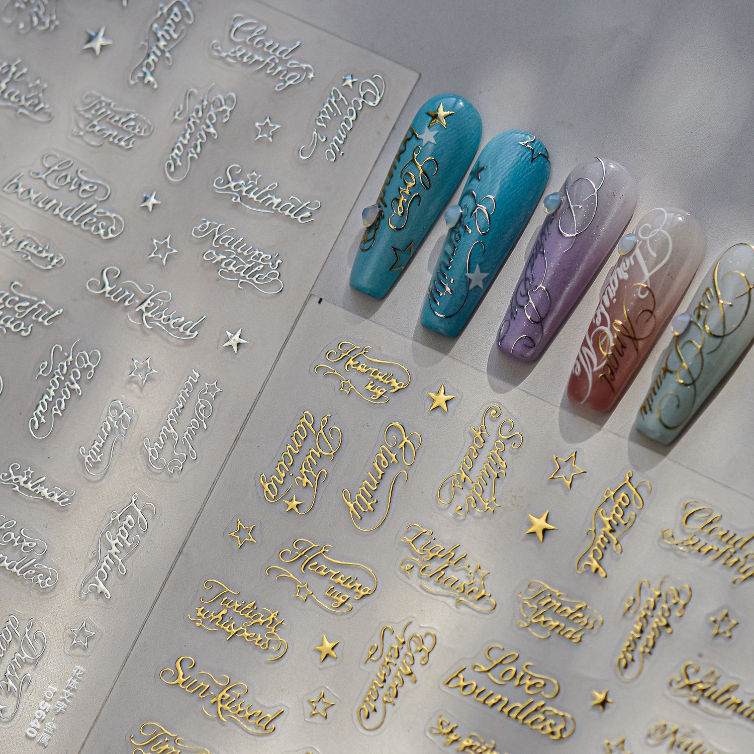 1 szt. Naklejki na paznokcie 5 – Gold Foil Flakes recenzja i cena