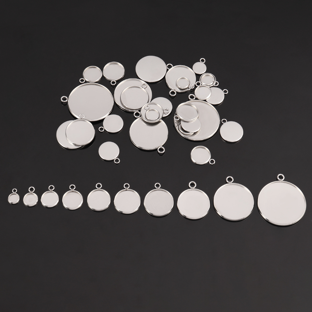 10 szt. Stal Nierdzewna Bazy K – Bezels Set Pendant recenzja i cena