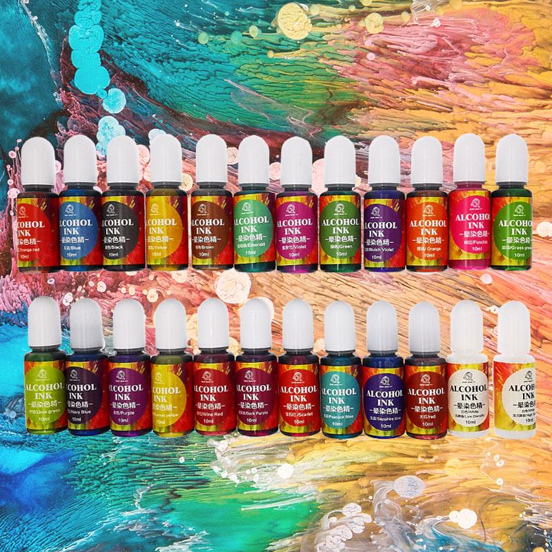 24 kolor 10ml Art Ink alkohol  – Resin Dye Alcohol recenzja i cena