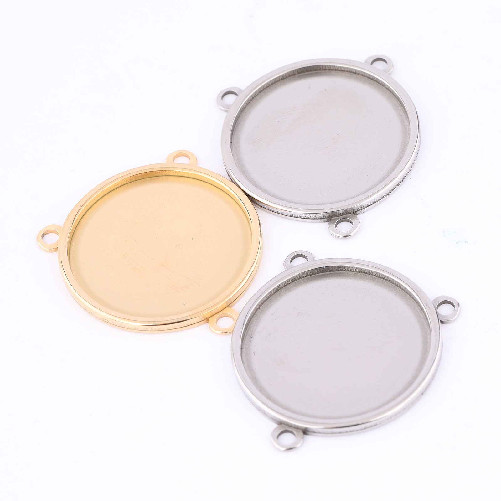 5 szt. Stal nierdzewna pozłaca – Bezels Set Pendant recenzja i cena