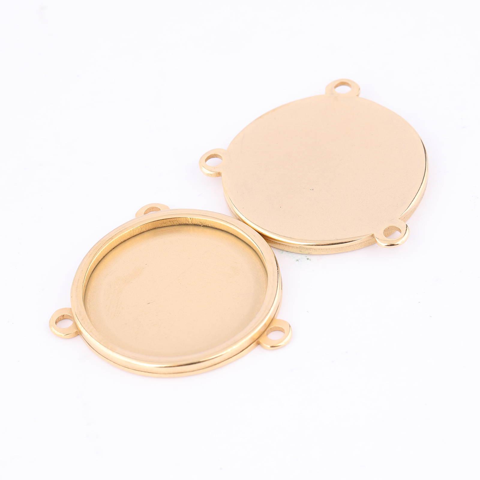 5 szt. Stal nierdzewna pozłaca – Bezels Set Pendant recenzja i cena